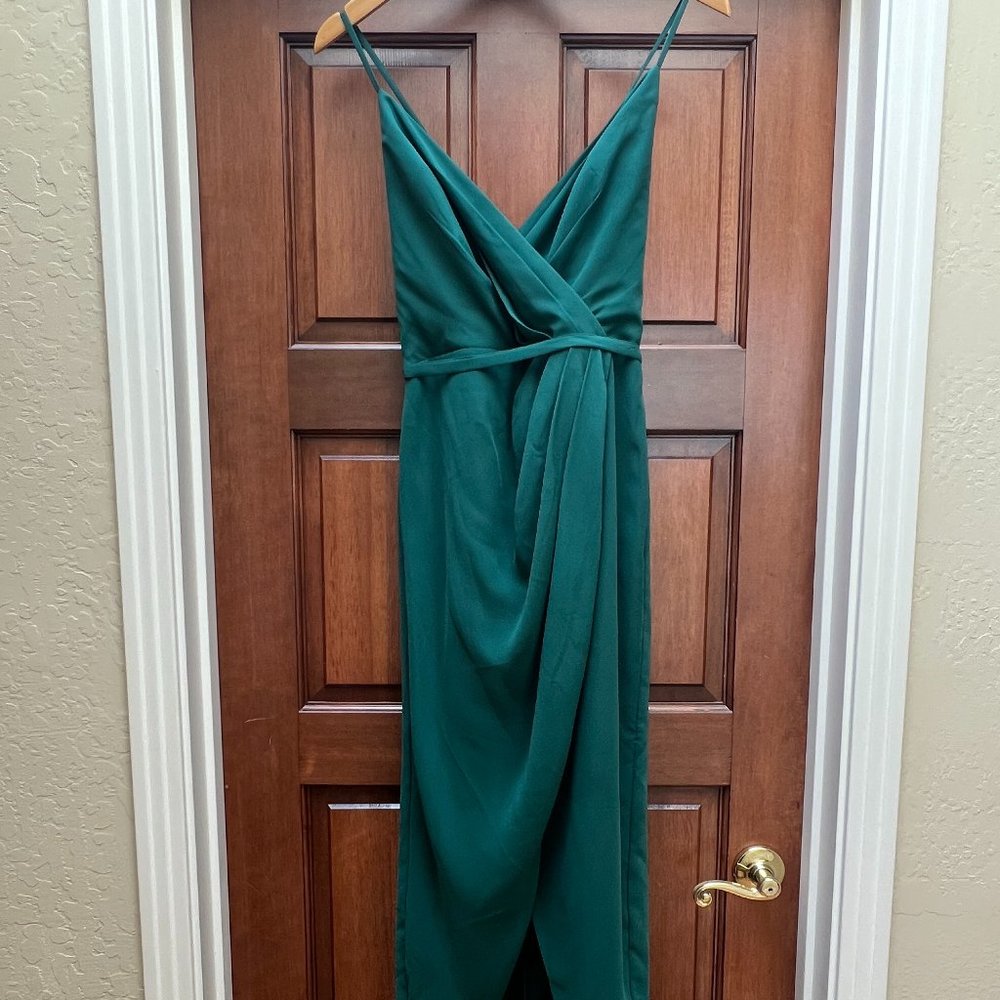 David's Bridal Juniper (green) Bridesmaids Dress